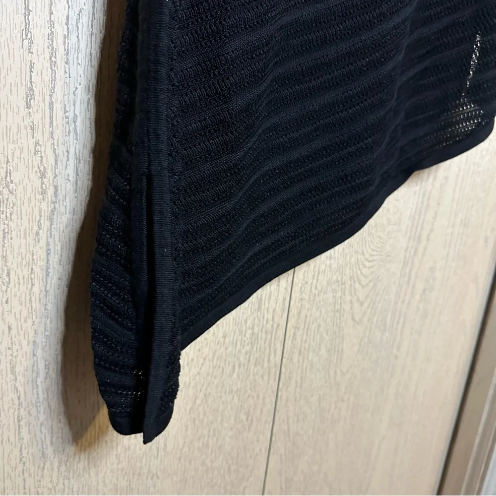 White House Black Market Black Asymmetrical Swimsuit Cover XL - Picture 4 of 6